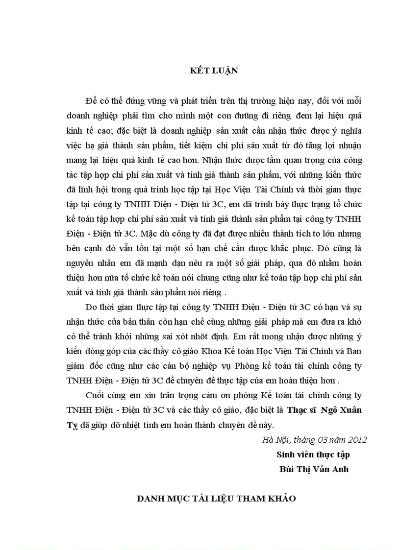 image for page Hoàn thiện công tác kế toán tập hợp chi phí sản xuất và tính giá thành sản phẩm tại Công ty TNHH Điện Điện tử 3C 5