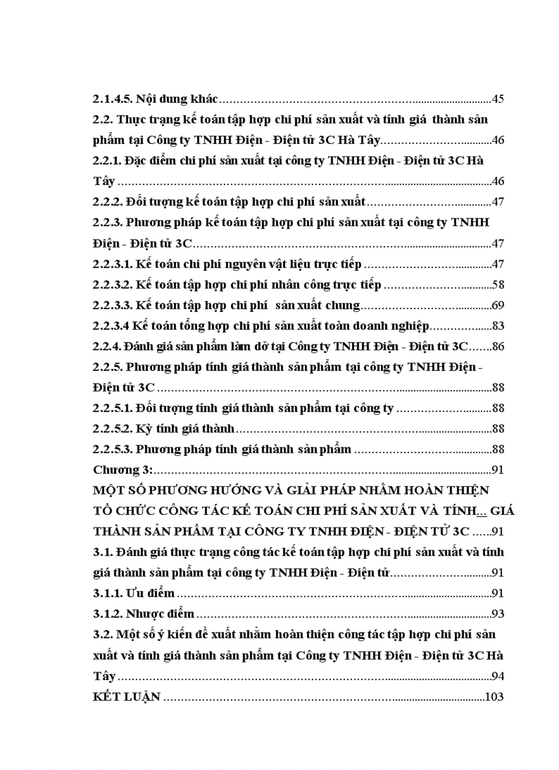 image for page Hoàn thiện công tác kế toán tập hợp chi phí sản xuất và tính giá thành sản phẩm tại Công ty TNHH Điện Điện tử 3C 5