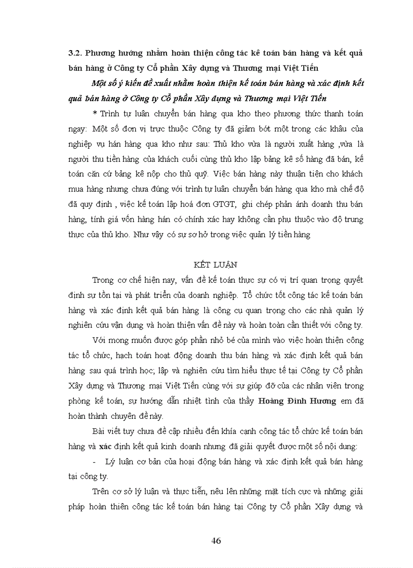 image for page Kế toán doanh thu bán hàng và xác định kết quả kinh doanh của Công ty Cổ phần Xây dựng và Thương mại Việt Tiến 3