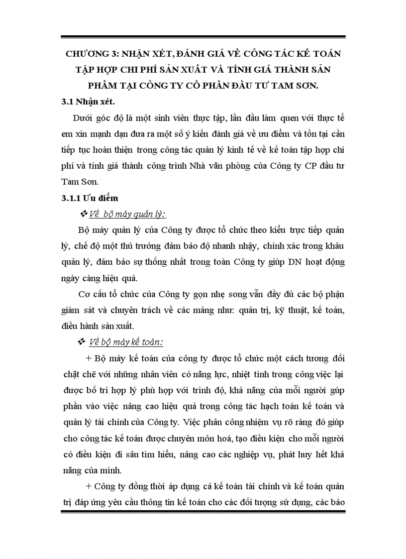 image for page Hoàn thiện công tác kế toán tập hợp chi phí sản xuất và tính giá thành sản phẩm tại công ty cổ phần đầu tư Tam Sơn 5