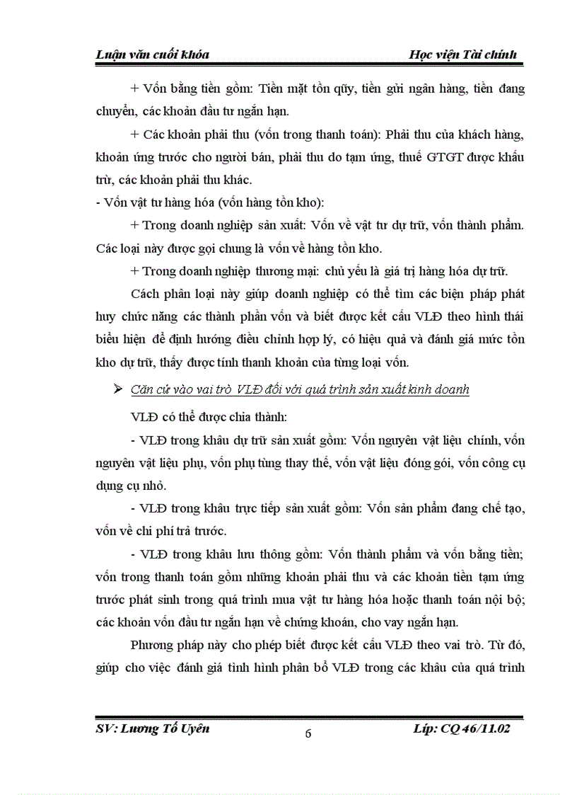 image for page Một số giải pháp nhằm nâng cao hiệu quả sử dụng vốn lưu động tại công ty TNHH Feldspar An Bình 1