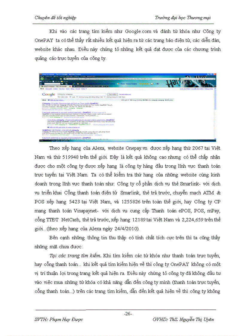 image for page Giải pháp tăng cường hiệu lực chương trình quảng cáo trực tuyến của công ty cổ phần OnePAY