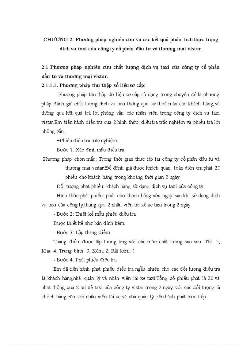 image for page Nâng cao chất lượng dịch vụ taxi của công ty cổ phần đầu tư và thương mại Vistar