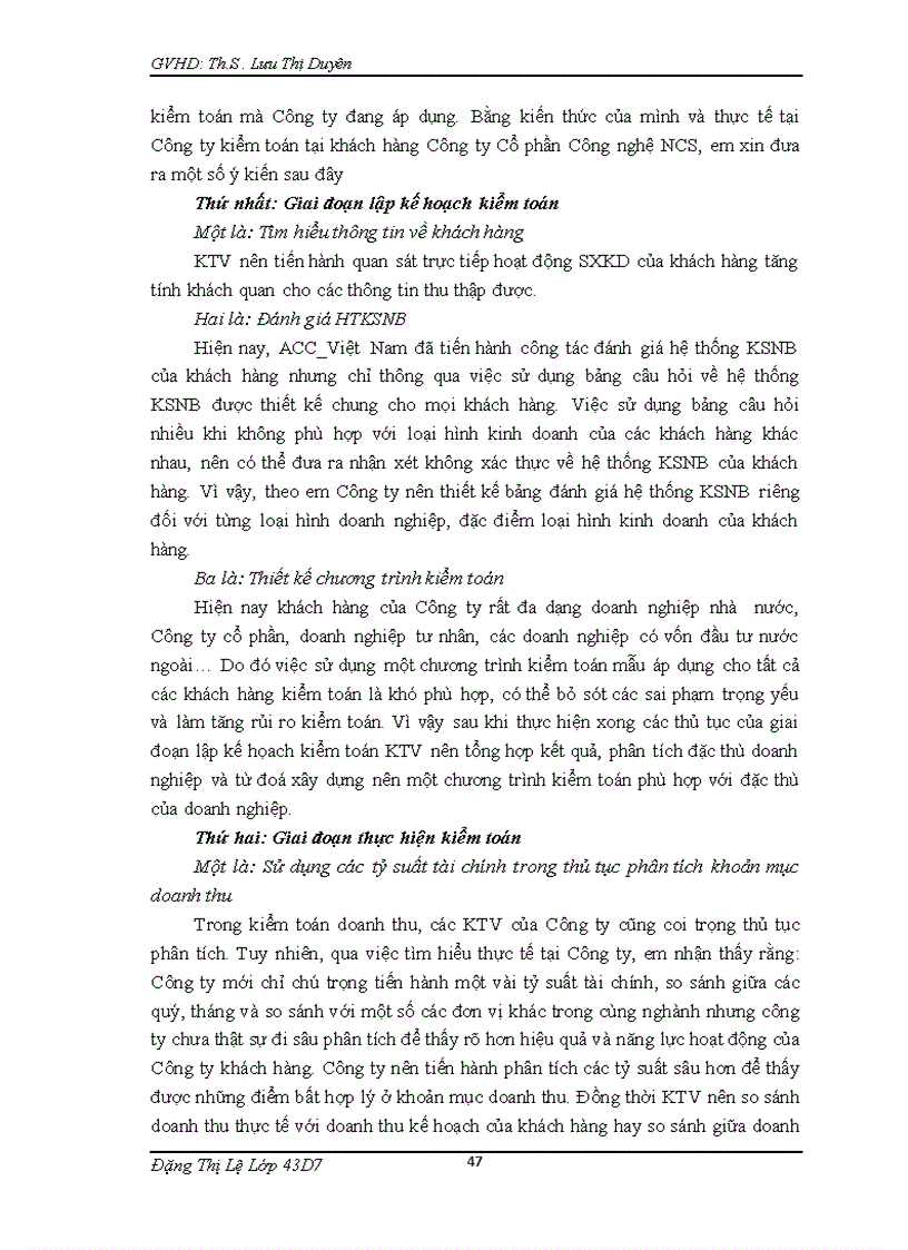 image for page Hoàn thiện quy trình kiểm toán khoản mục doanh thu trong kiểm toán Báo cáo tài chính do Công ty TNHH Kiểm toán Tư vấn Định giá ACC Việt Nam thực hiện 4