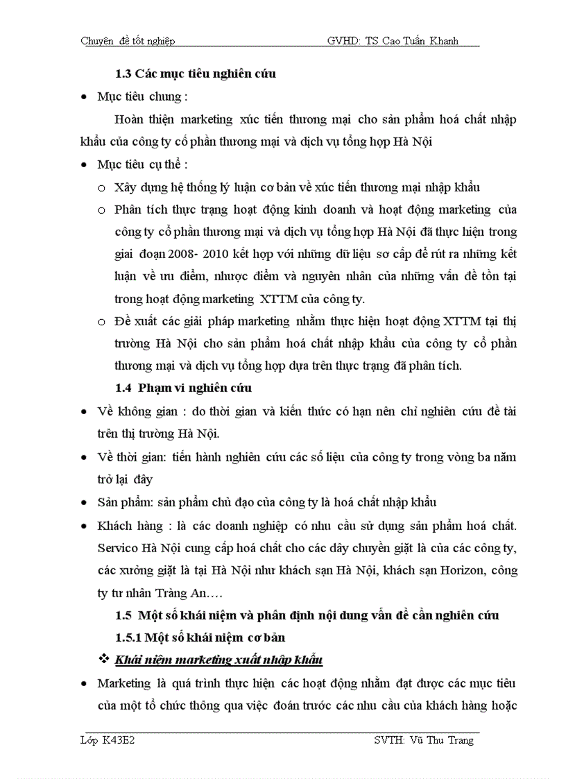 image for page Hoàn thiện marketing xúc tiến thương mại mặt hàng hoá chất nhập khẩu của công ty cổ phần thương mại và dịch vụ tổng hợp Hà Nội trên thị trường Hà Nội