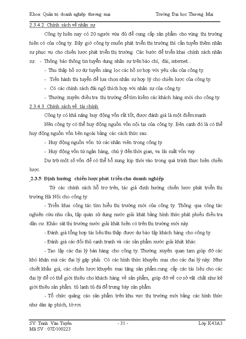 image for page Phân tích TOWS chiến lược phát triển thị trường của Công ty T P