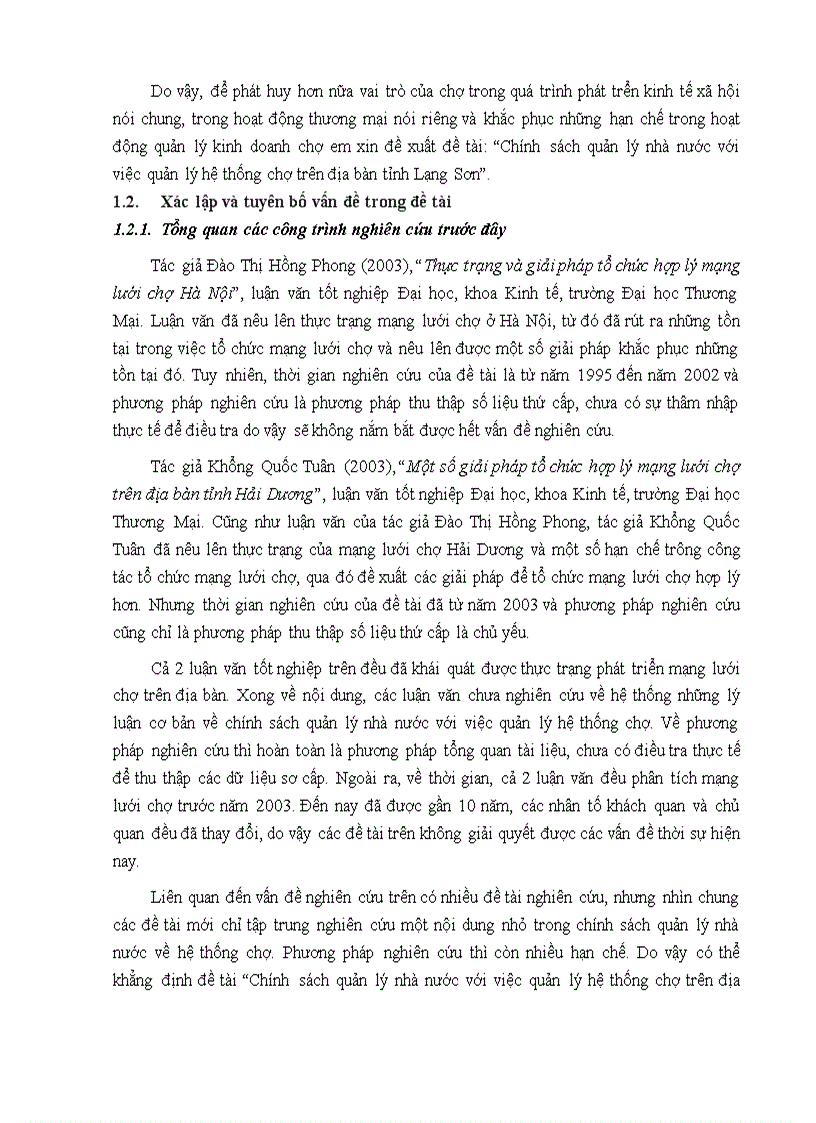 image for page Chính sách quản lý nhà nước với việc quản lý hệ thống chợ trên địa bàn tỉnh Lạng Sơn 1