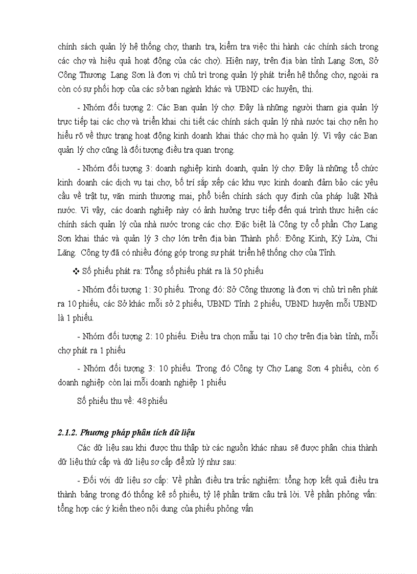 image for page Chính sách quản lý nhà nước với việc quản lý hệ thống chợ trên địa bàn tỉnh Lạng Sơn 1