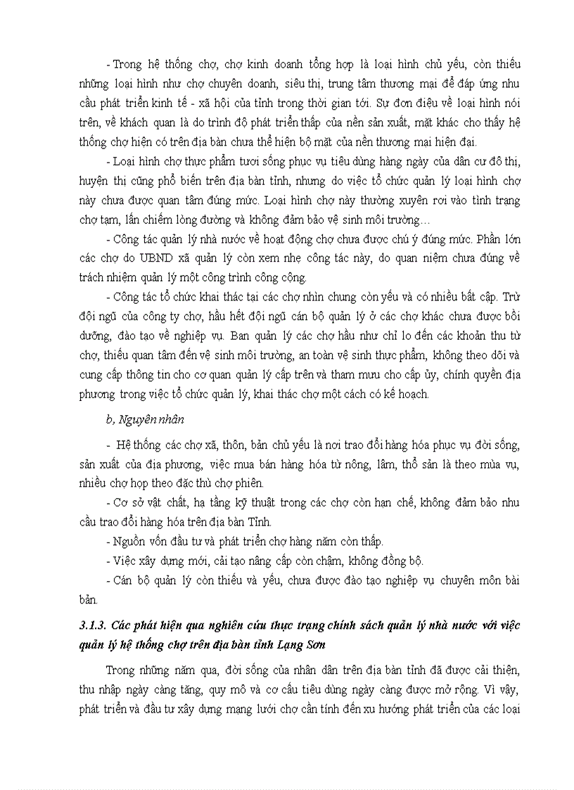 image for page Chính sách quản lý nhà nước với việc quản lý hệ thống chợ trên địa bàn tỉnh Lạng Sơn 1