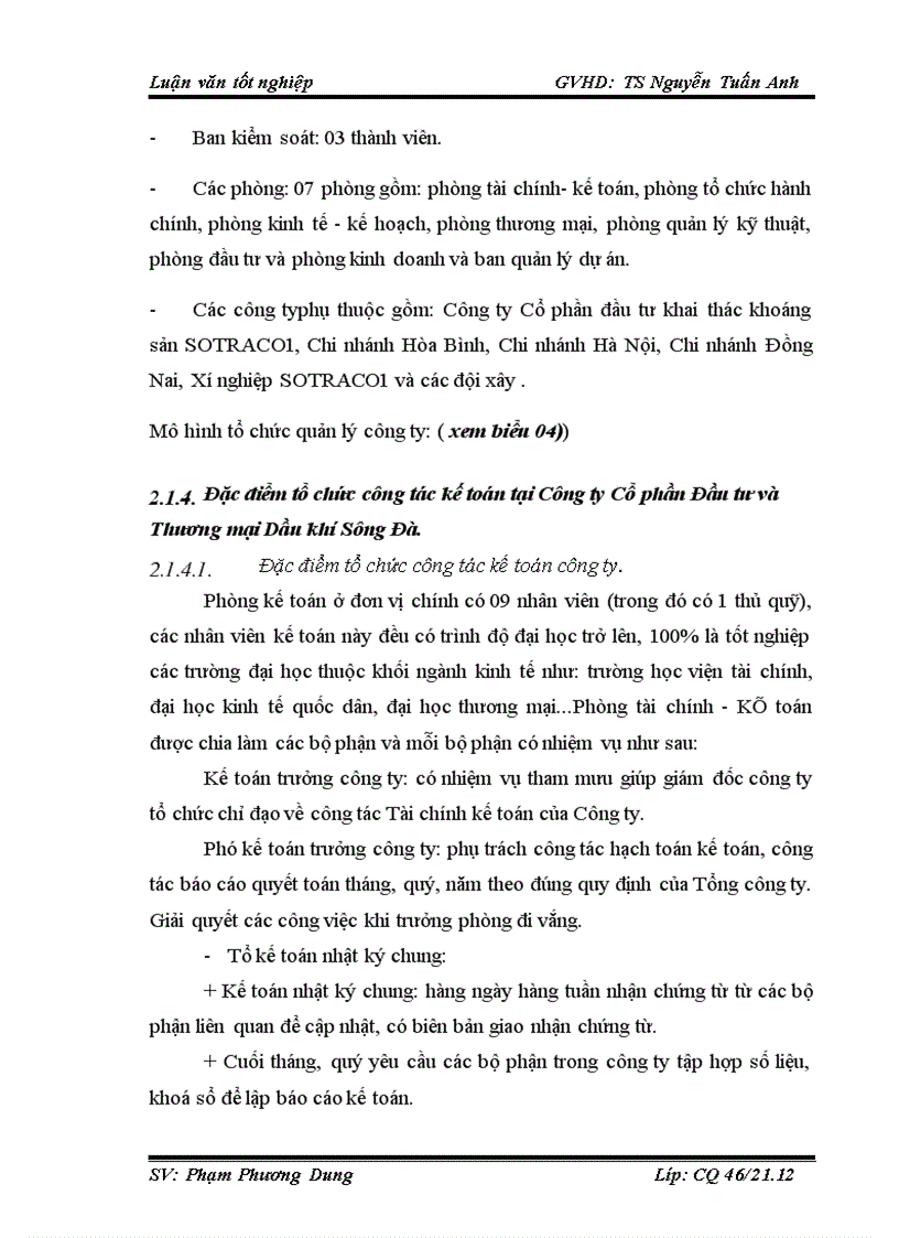 image for page Kế toán chi phí sản xuất và tính giá thành sản phẩm xây lắp của Công ty Cổ phần Đầu tư và Thương mại Dầu khí Sông Đà