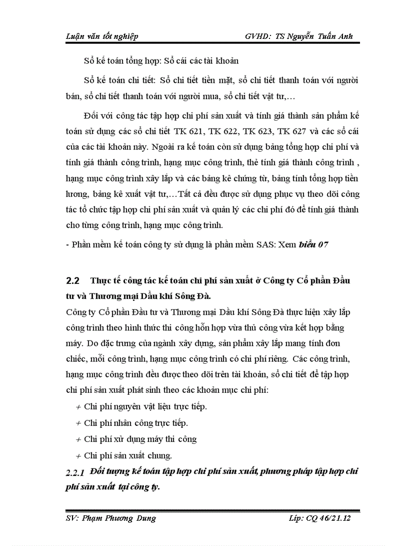 image for page Kế toán chi phí sản xuất và tính giá thành sản phẩm xây lắp của Công ty Cổ phần Đầu tư và Thương mại Dầu khí Sông Đà