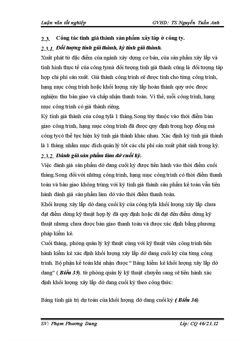 image for page Kế toán chi phí sản xuất và tính giá thành sản phẩm xây lắp của Công ty Cổ phần Đầu tư và Thương mại Dầu khí Sông Đà