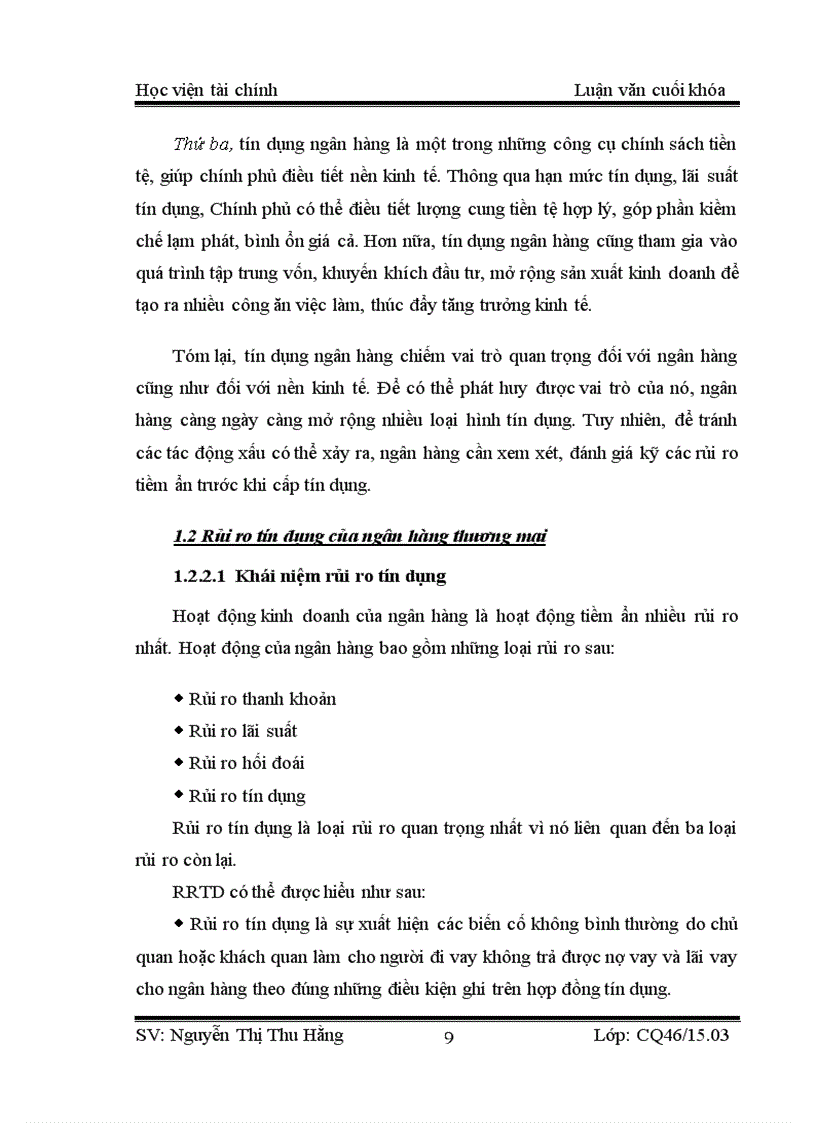 image for page Các giải pháp phòng ngừa và hạn chế rủi ro tín dụng trong hoạt động cho vay của NHTMCP Bắc Á chi nhánh Hà Thành 3