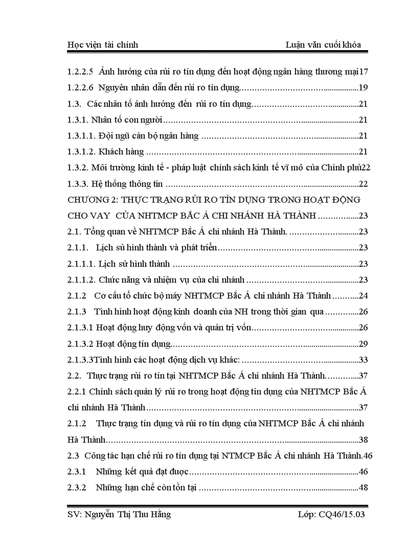 image for page Các giải pháp phòng ngừa và hạn chế rủi ro tín dụng trong hoạt động cho vay của NHTMCP Bắc Á chi nhánh Hà Thành 3