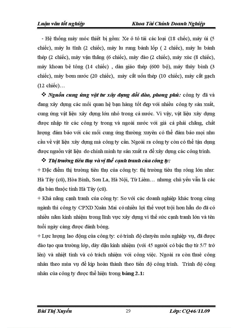 image for page Vốn lưu động và một số giải pháp nhằm nâng cao hiệu quả sử dụng vốn lưu động của công ty cổ phần xây dựng Xuân Mai 5