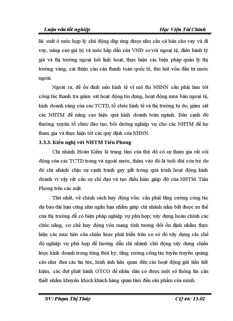 image for page Công tác huy động vốn tại NHTMCP TiênPhong chi nhánh Hoàn Kiếm Thực trạng và giải pháp 3