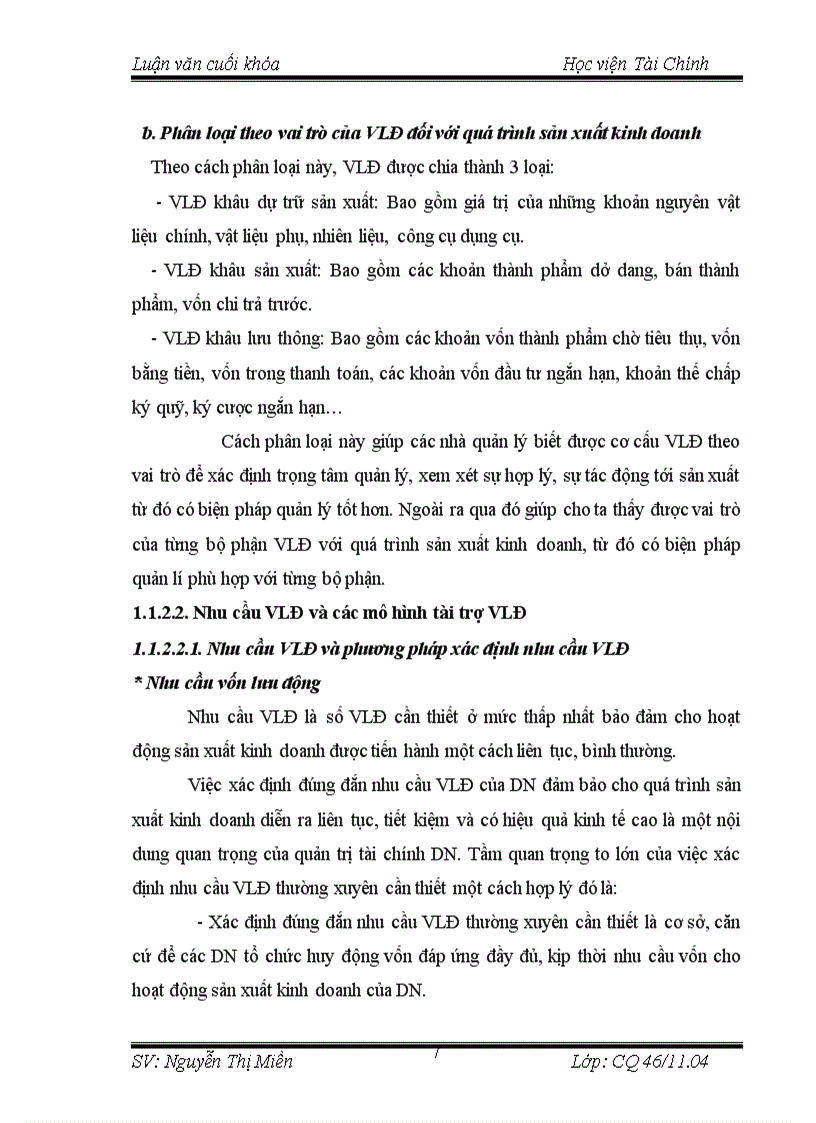 image for page Vốn lưu động và các giải pháp nhằm nâng cao hiệu quả sử dụng vốn lưu động của Tổng Công ty May 10 6
