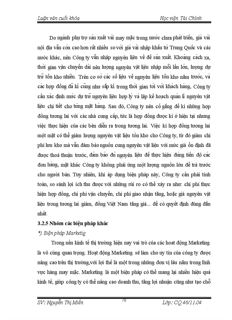 image for page Vốn lưu động và các giải pháp nhằm nâng cao hiệu quả sử dụng vốn lưu động của Tổng Công ty May 10 6