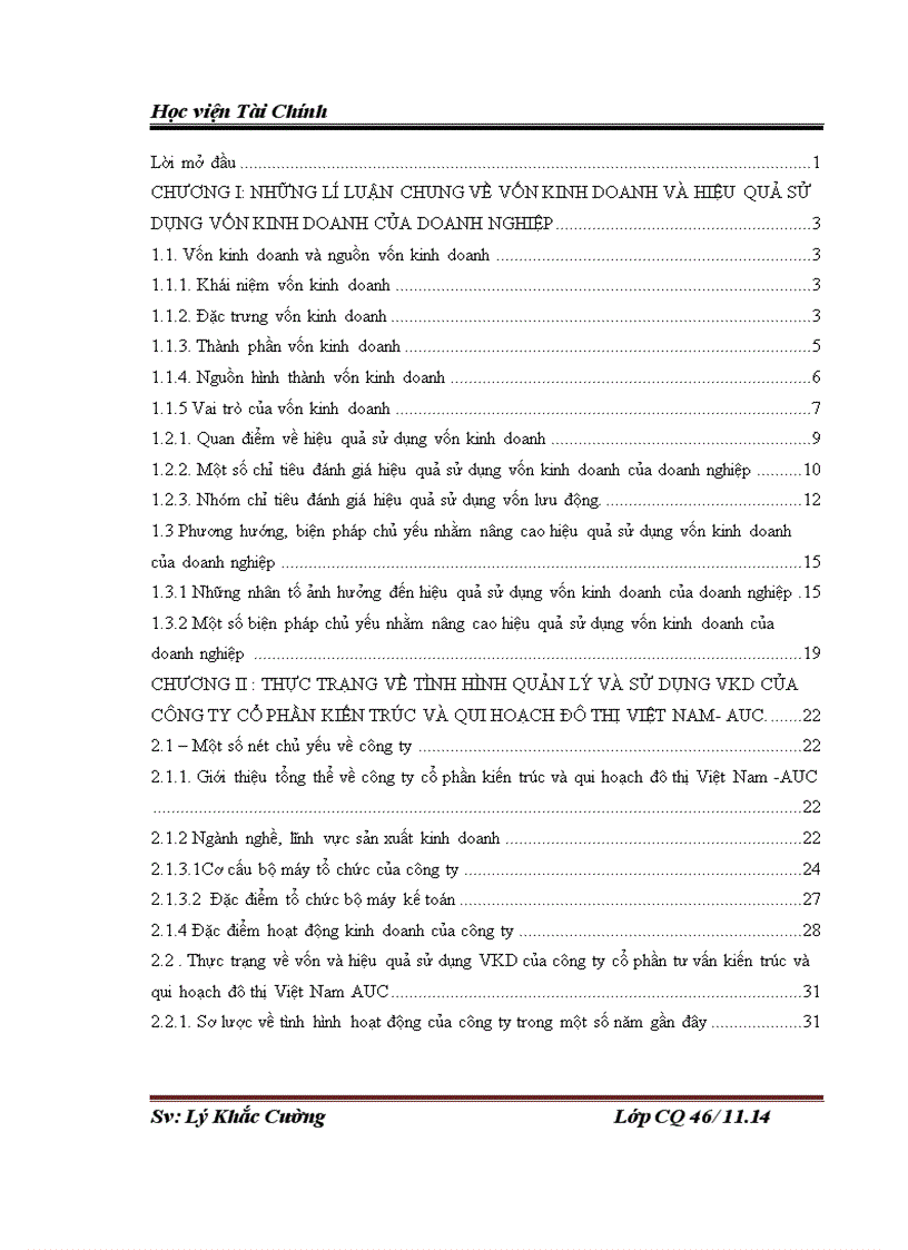 image for page Giải pháp chủ yếu nâng cao hiệu quả tổ chức sử dụng vốn kinh doanh tại công ty Cổ phần tư vấn kiến trúc và qui hoạch đô thị Việt Nam