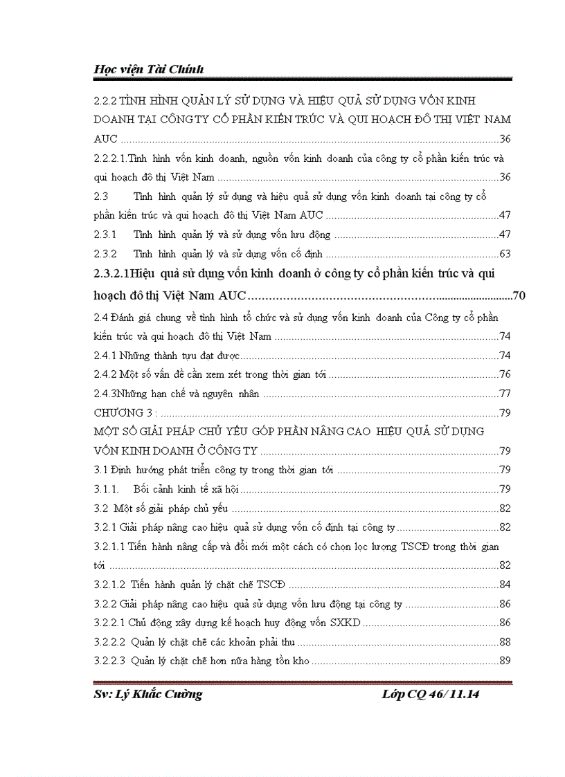 image for page Giải pháp chủ yếu nâng cao hiệu quả tổ chức sử dụng vốn kinh doanh tại công ty Cổ phần tư vấn kiến trúc và qui hoạch đô thị Việt Nam