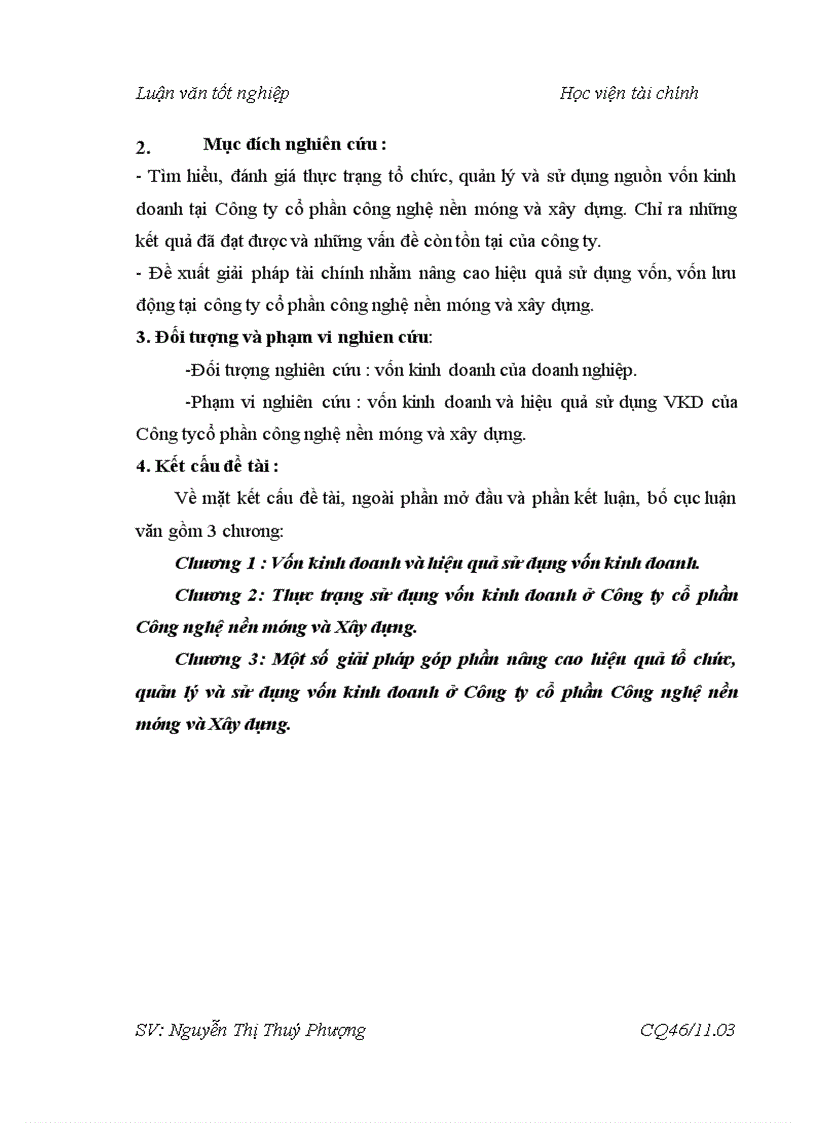 image for page Giải pháp nâng cao hiệu quả sử dụng Vốn kinh doanh ở Công ty cổ phần Công nghệ nền móng và Xây dựng 5