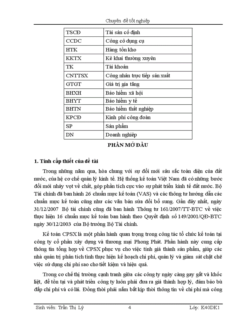 image for page Kế toán chi phí sản xuất tại công ty cổ phần xây dựng và thương mại Phong Phát 1