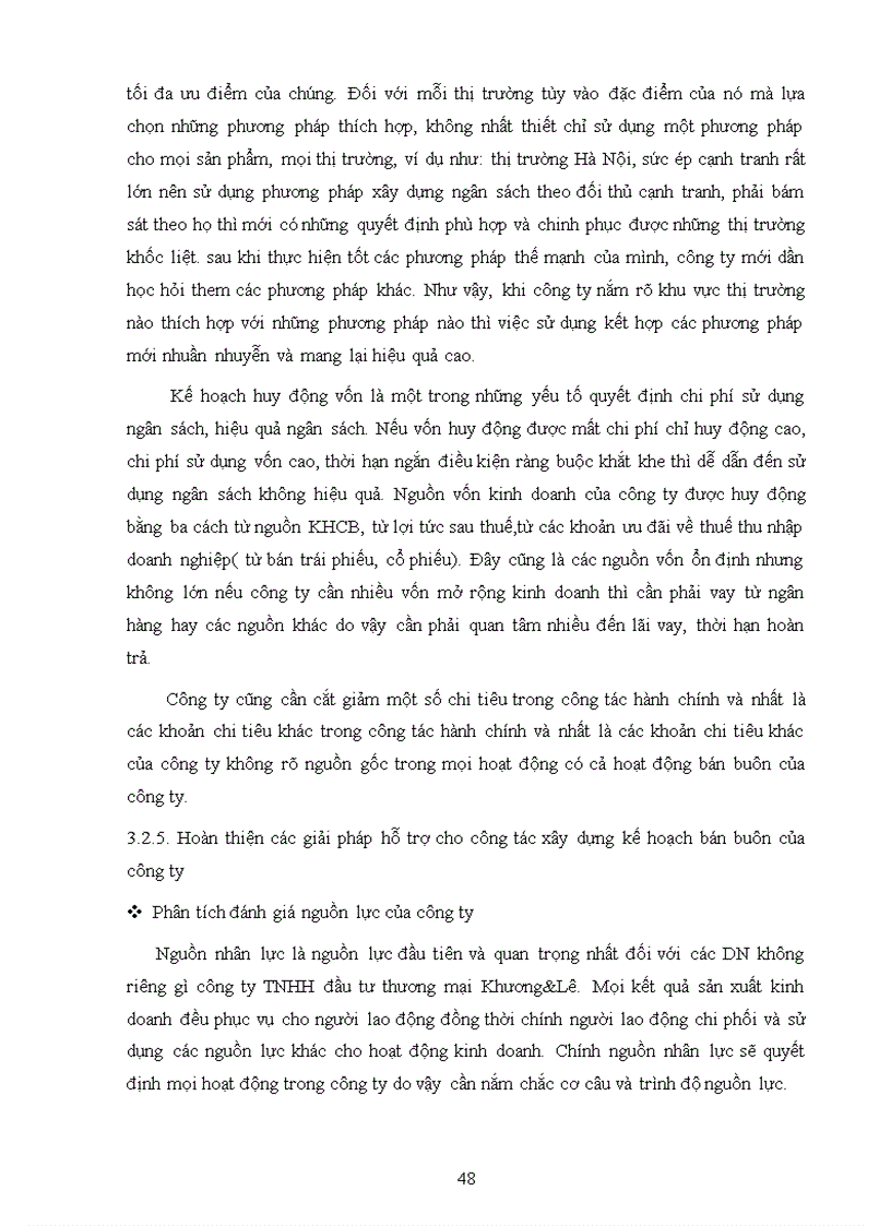 image for page Kế hoạch bán buôn mặt hàng mỹ phẩm trên thị trường khu vực miền bắc của công ty TNHH đầu tư thương mại Khương Lê