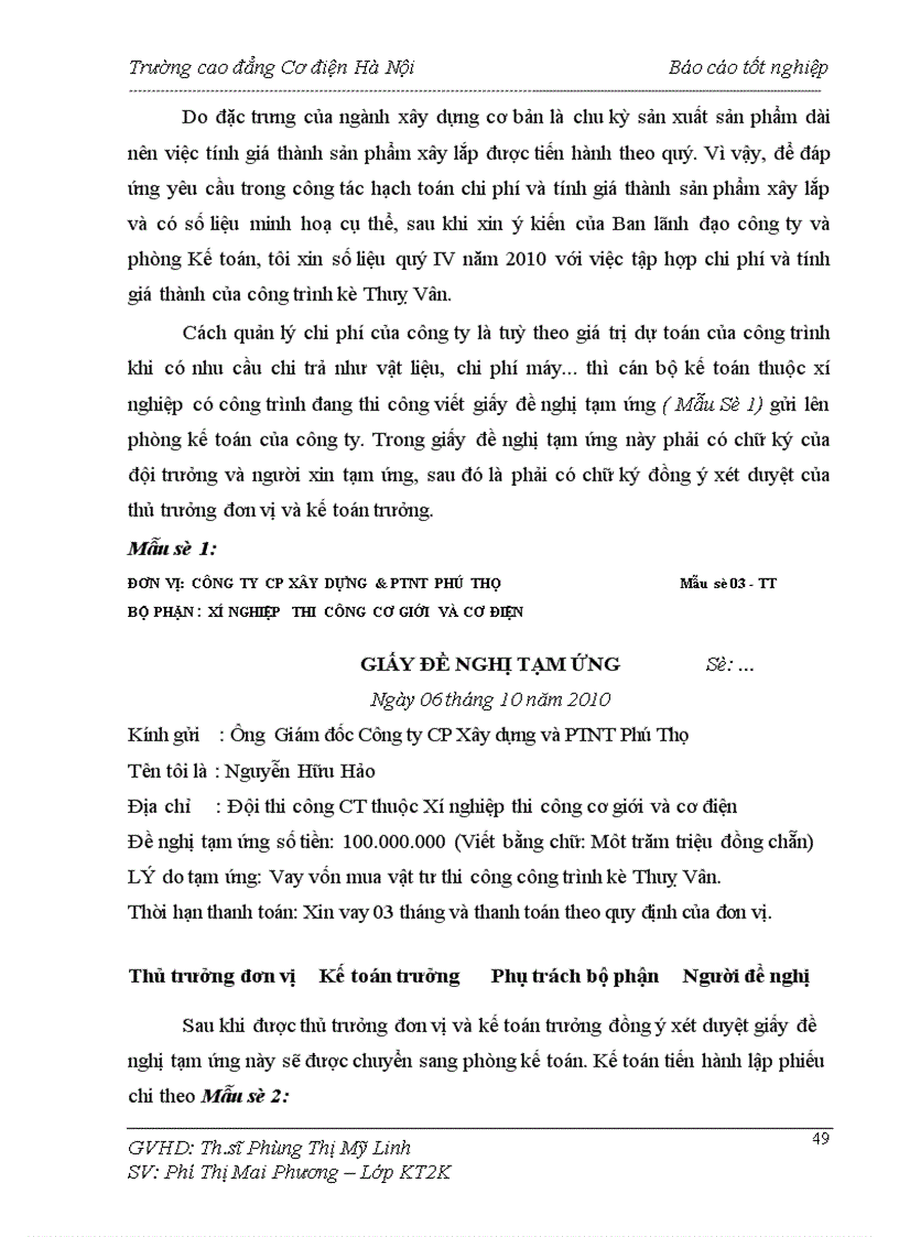 image for page Kế toán tập hợp chi phí sản xuất và tính giá thành sản phẩm xây lắp tại Công ty CP Xây dựng và PTNT Phú Thọ 1