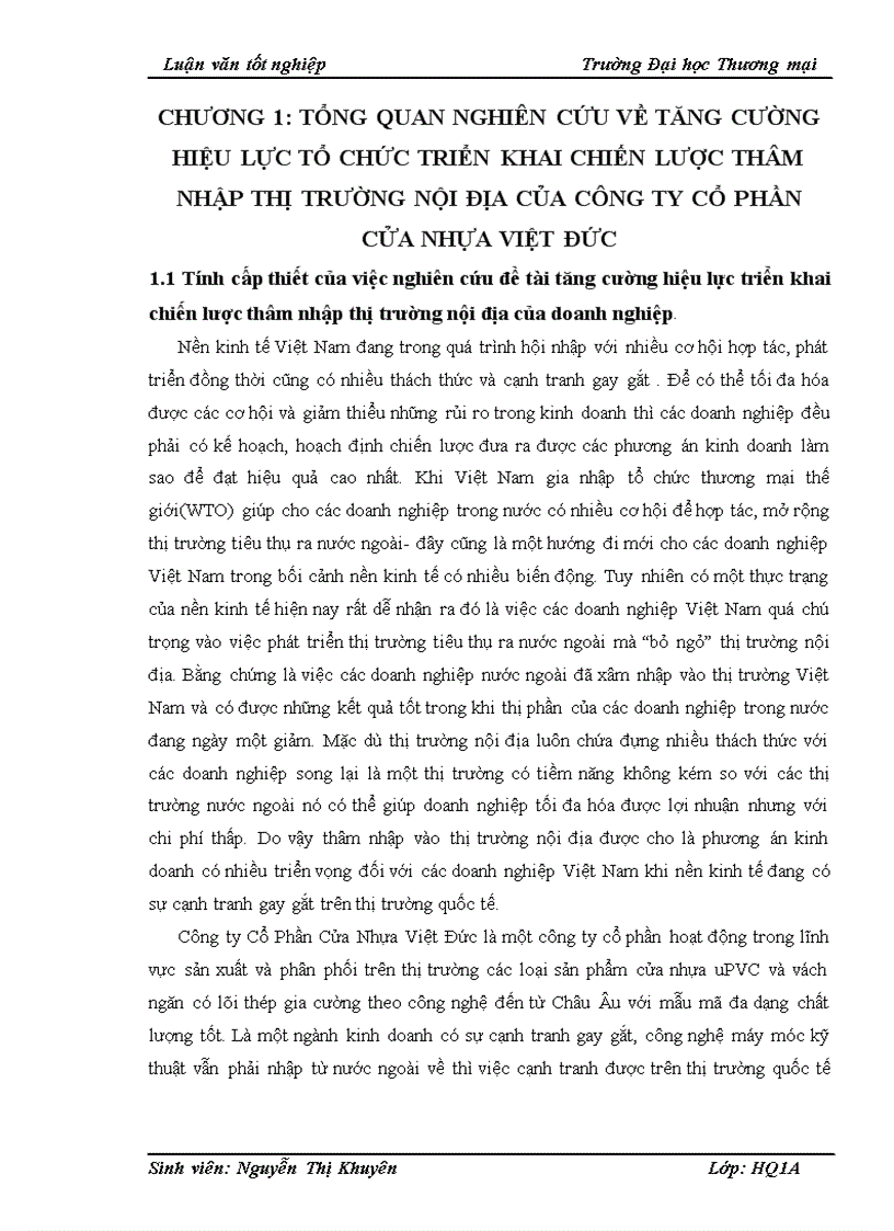 image for page Giải pháp tăng cường hiệu lực tổ chức triển khai chiến lược thâm nhập thị trường nội địa của Công ty cổ phần cửa nhựa Việt Đức 1