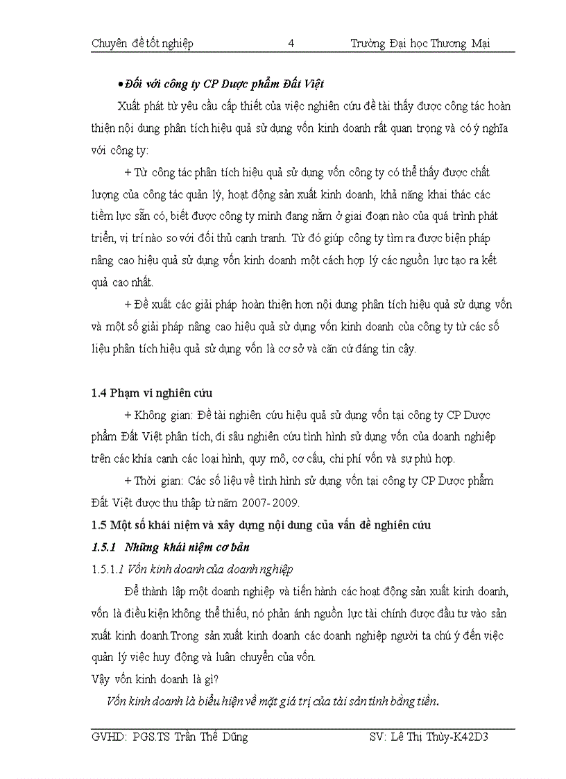 image for page Phân tích hiệu quả sử dụng vốn kinh doanh và các giải pháp nâng cao hiệu quả sử dụng vốn kinh doanh tại công ty CP Dược phẩm Đất Việt 3