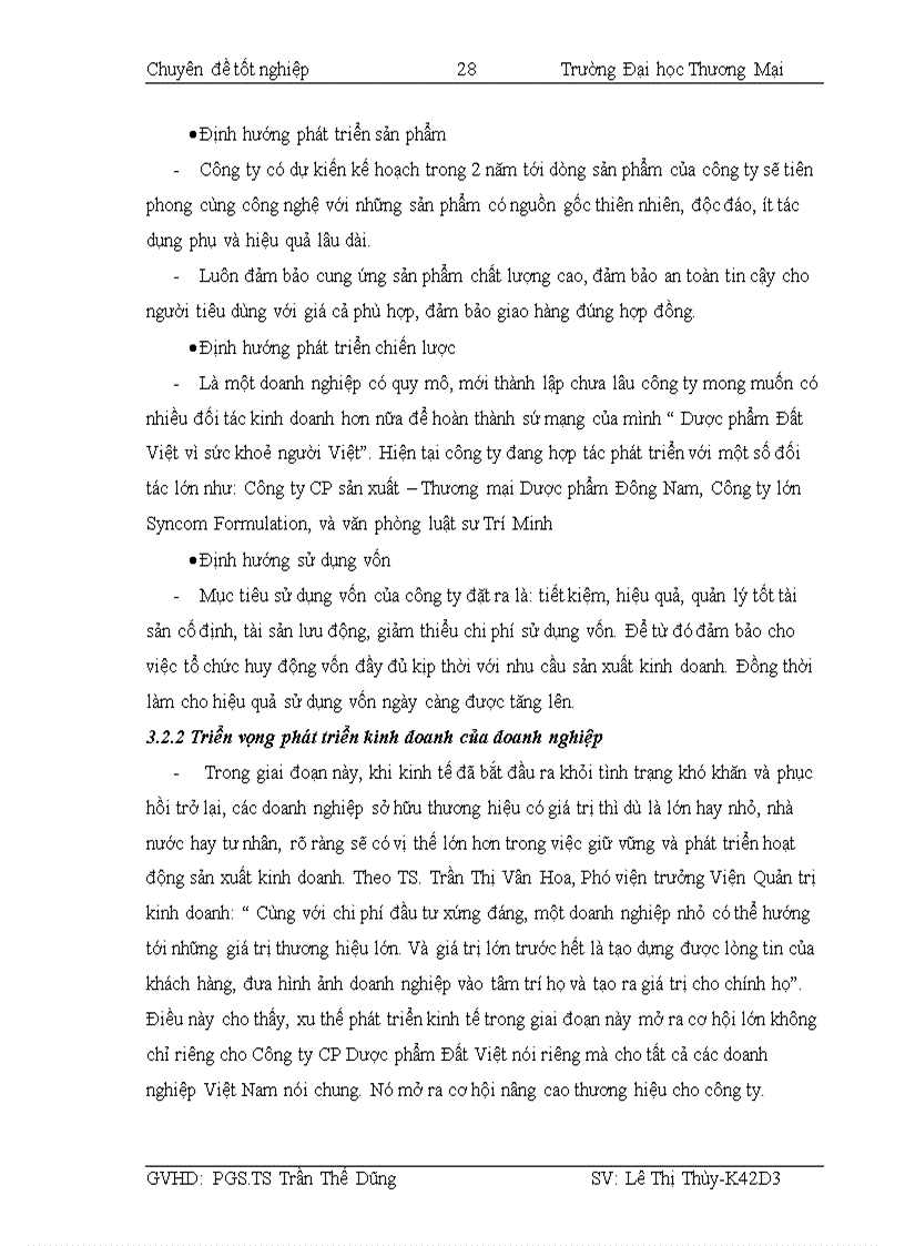 image for page Phân tích hiệu quả sử dụng vốn kinh doanh và các giải pháp nâng cao hiệu quả sử dụng vốn kinh doanh tại công ty CP Dược phẩm Đất Việt 3