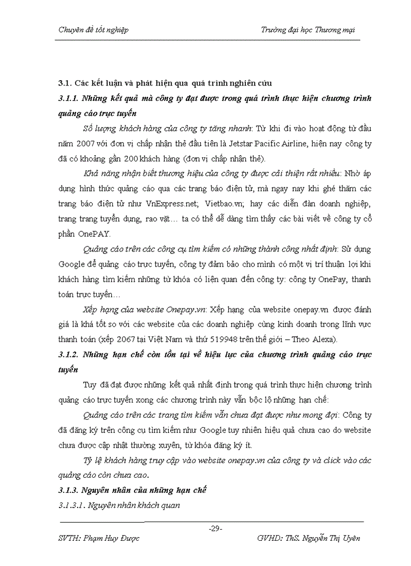 image for page Giải pháp tăng cường hiệu lực chương trình quảng cáo trực tuyến của công ty cổ phần OnePAY