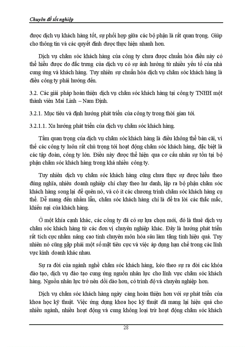 image for page Hoàn thiện dịch vụ chăm sóc khách hàng tại công ty tnhh một thành viên mai linh nam định 3