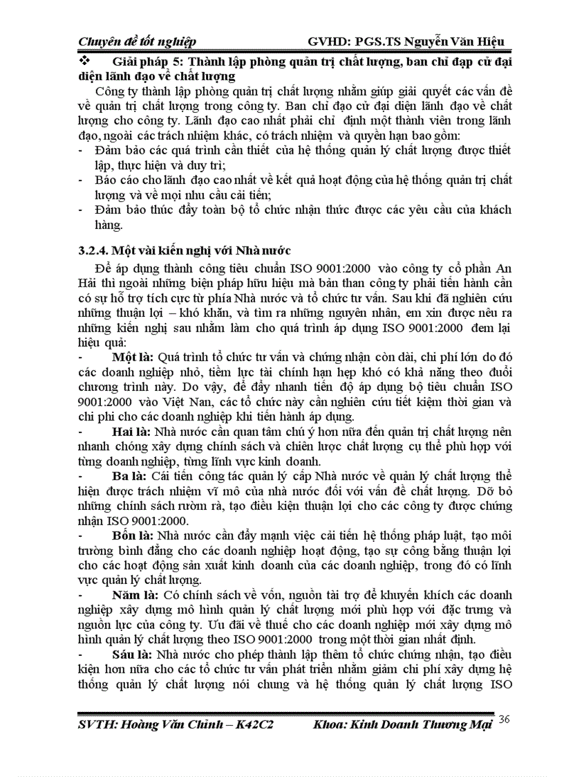 image for page Nghiên cứu áp dụng Hệ thống quản lý chất lượng theo tiêu chuẩn ISO 9001 2000 tại công ty Cổ phần thương mại và đầu tư An Hải 6