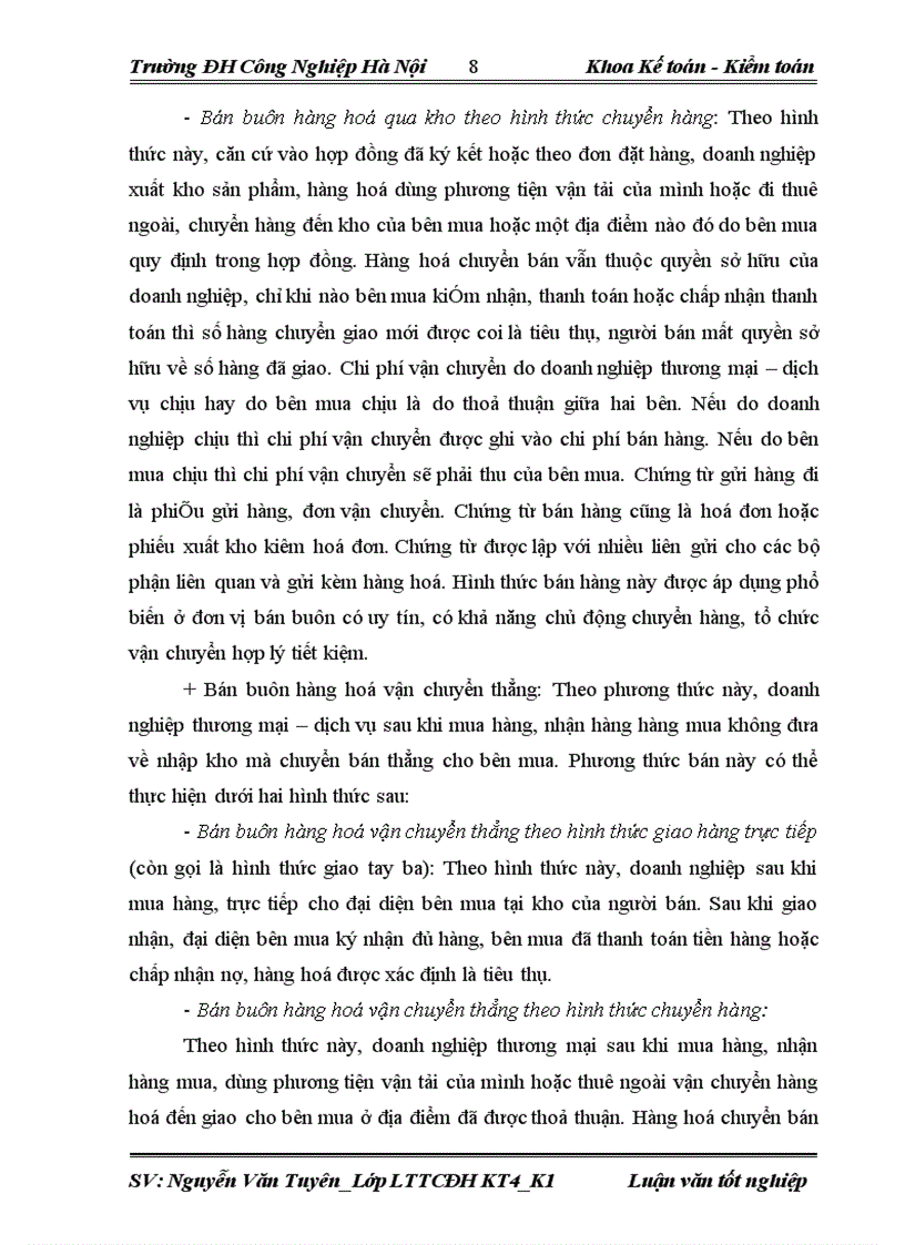 image for page Hoàn thiện kế toán tiêu thụ thành phẩm và xác định kết quả tại công ty TNHH Việt Hàn 4