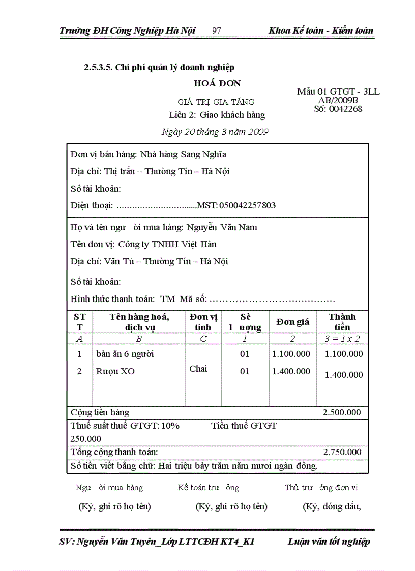 image for page Hoàn thiện kế toán tiêu thụ thành phẩm và xác định kết quả tại công ty TNHH Việt Hàn 4