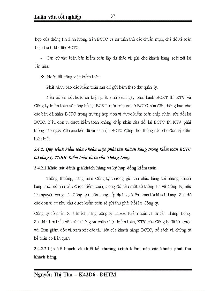 image for page Kiểm toán các khoản phải thu khách hàng trong kiểm toán báo cáo tài chính tại công ty TNHH Kiểm toán và tư vấn Thăng Long 4