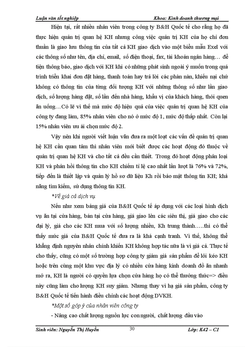 image for page Tăng cường hiệu lực quy trình kiểm soát chất lượng dvkh của công ty tnhh b h quốc tế