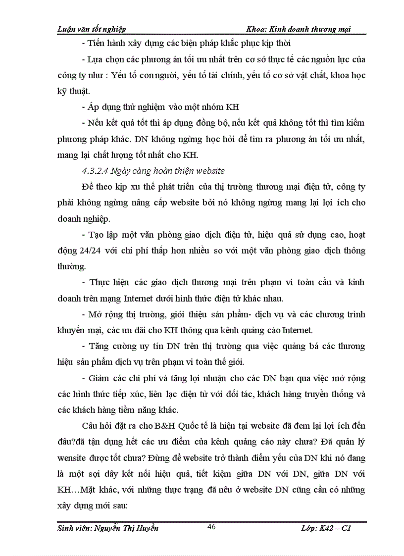 image for page Tăng cường hiệu lực quy trình kiểm soát chất lượng dvkh của công ty tnhh b h quốc tế