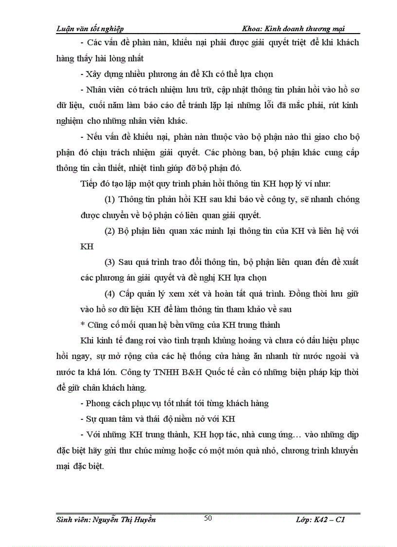 image for page Tăng cường hiệu lực quy trình kiểm soát chất lượng dvkh của công ty tnhh b h quốc tế