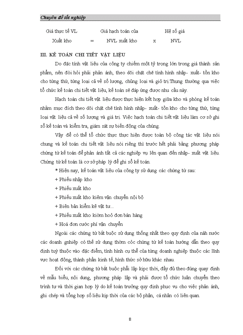 image for page Tổ chức công tác hạch toán nguyên vật liệu công cụ dung cụ ở công ty 4