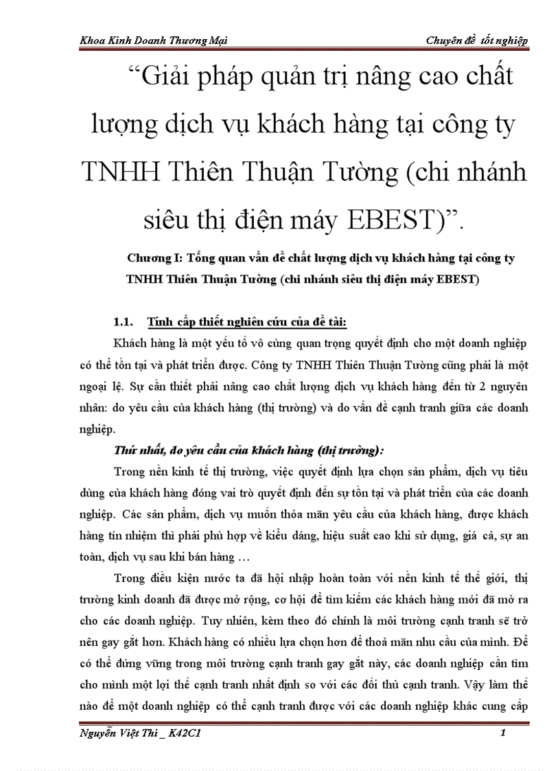 image for page Giải pháp quản trị nâng cao chất lượng dịch vụ khách hàng tại công ty TNHH Thiên Thuận Tường chi nhánh siêu thị điện máy EBEST 3