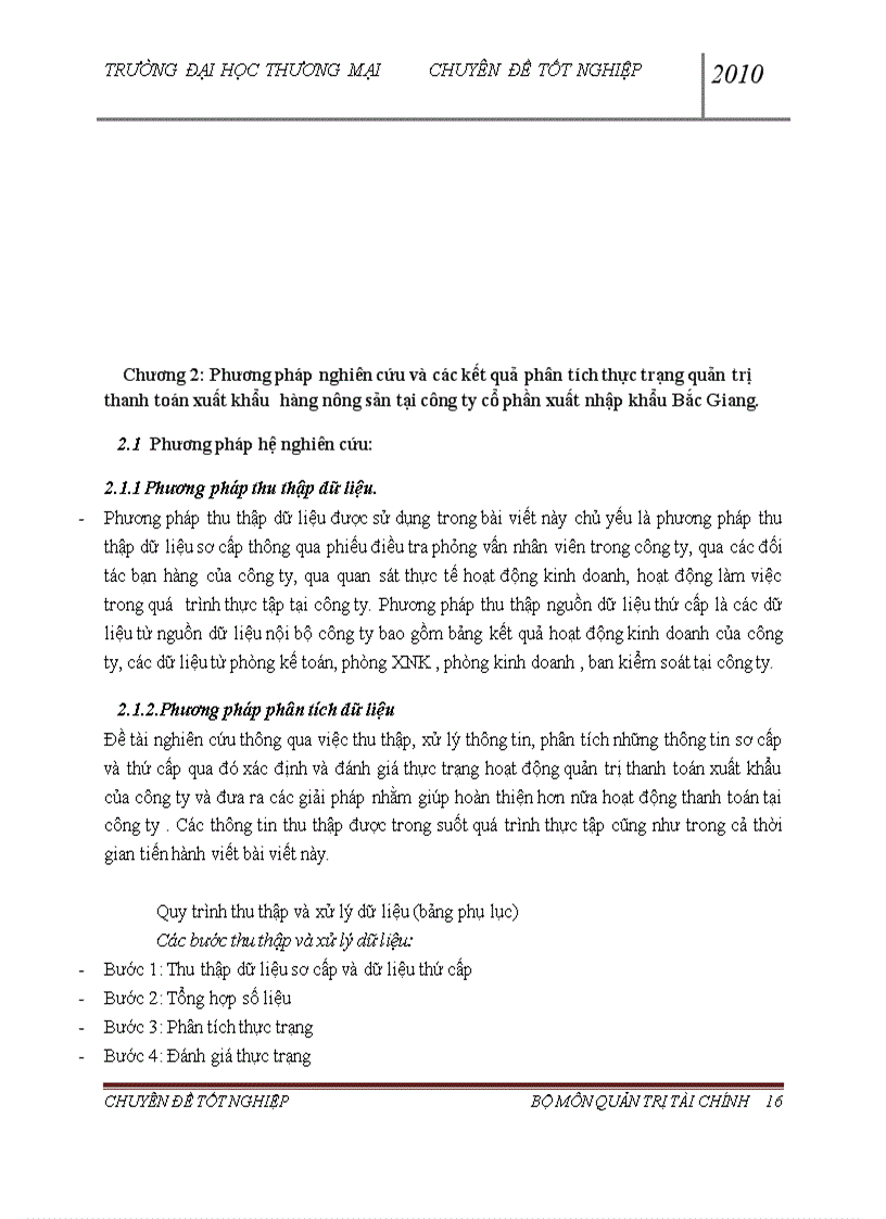 image for page Hoàn thiện quản trị thanh toán xuất khẩu hàng nông sản tại công ty cổ phần xuất nhập khẩu Bắc Giang 6