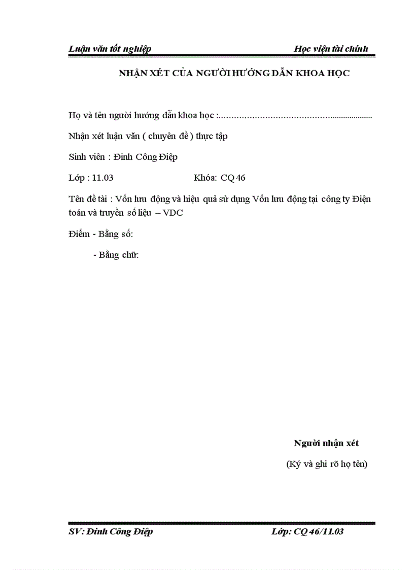 image for page Vốn lưu động và hiệu quả sử dụng Vốn lưu động tại công ty Điện toán và truyền số liệu VDC 6