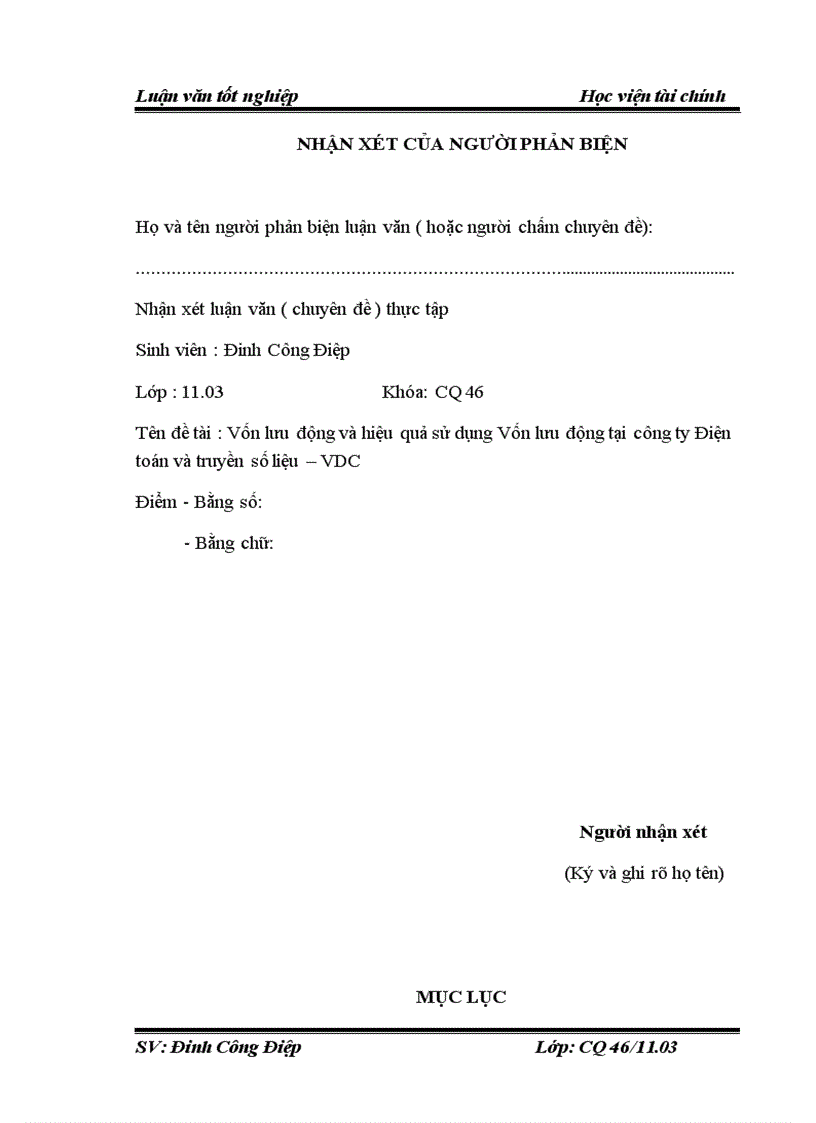 image for page Vốn lưu động và hiệu quả sử dụng Vốn lưu động tại công ty Điện toán và truyền số liệu VDC 6