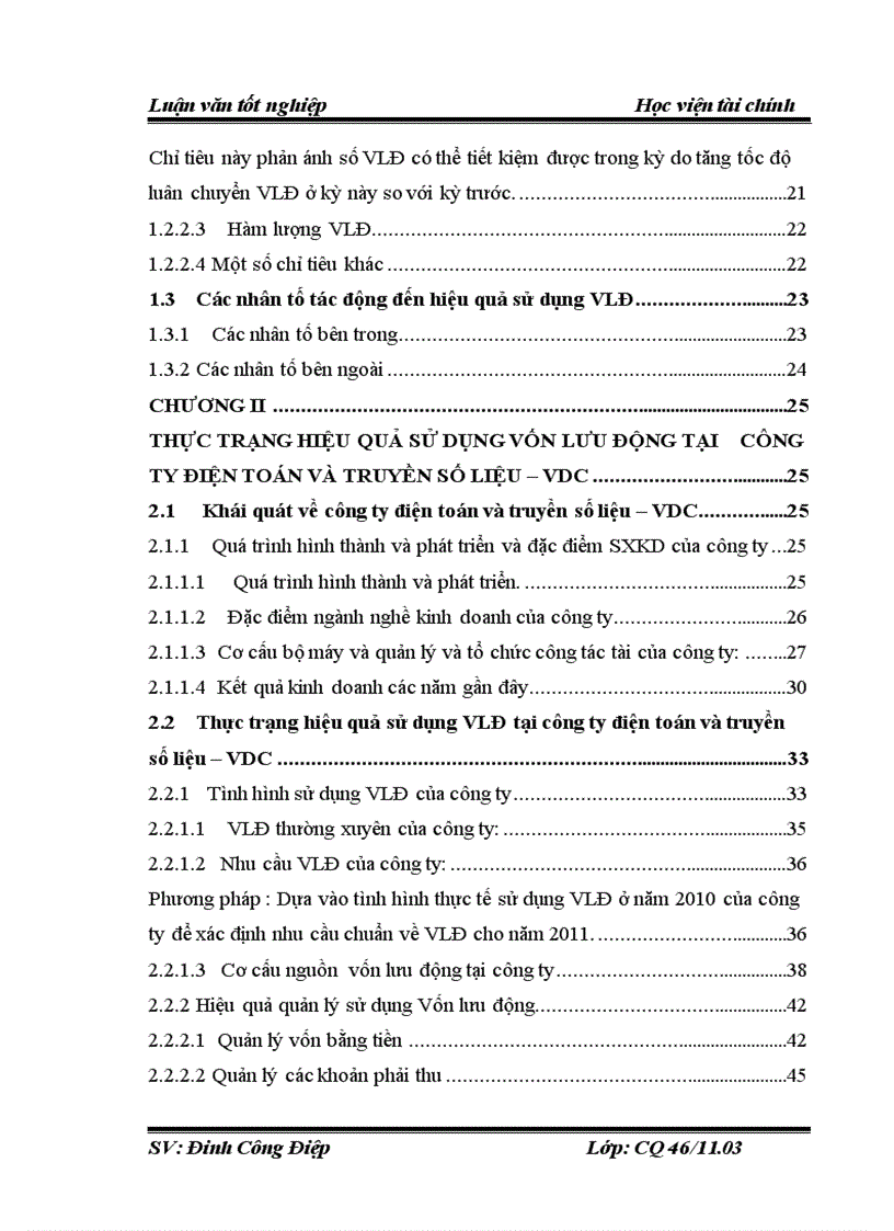 image for page Vốn lưu động và hiệu quả sử dụng Vốn lưu động tại công ty Điện toán và truyền số liệu VDC 6