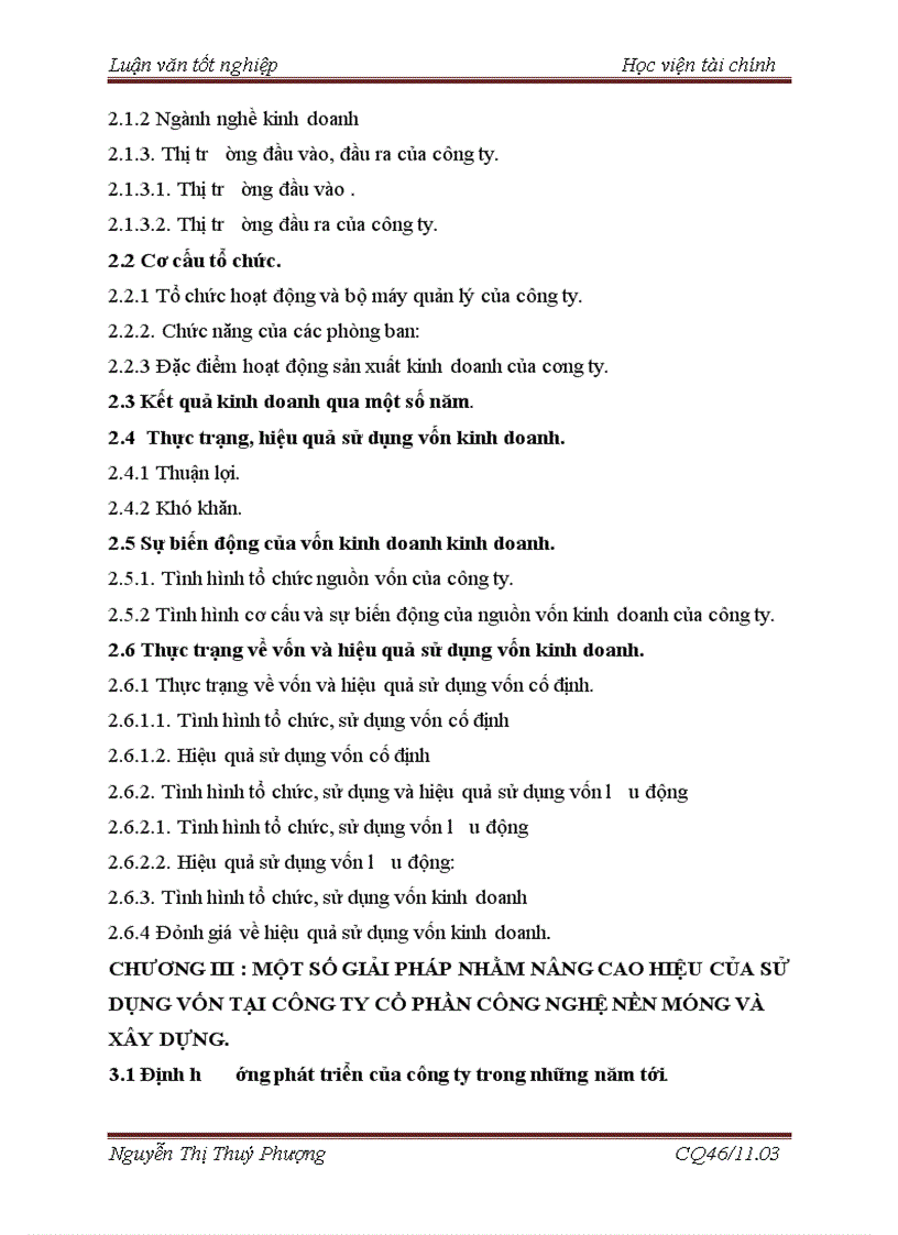 image for page Giải pháp nâng cao hiệu quả sử dụng Vốn kinh doanh ở Công ty cổ phần Công nghệ nền móng và Xây dựng 6