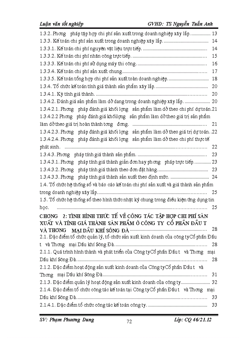 image for page Tình hình thức tế về công tác tập hợp chi phí sản xuất và tính giá thành sản phẩm ở công ty Cổ phần Đầu tư và Thương mại Dầu khí Sông Đà