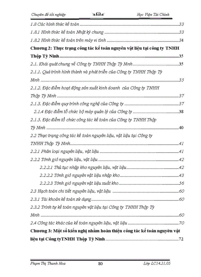 image for page Kế toán nguyên liệu vật liệu tại Công ty TNHH thép Tú Ninh