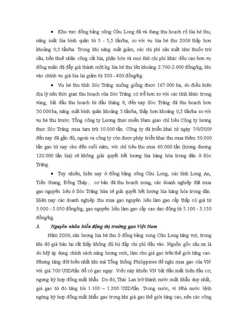 image for page Những biến động của thị trường gạo Việt Nam trong những năm gần đây